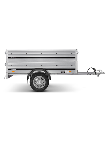 Půjčení vozíku Brenderup 1205 S s dvojitou bočnicí a plastovým víkem