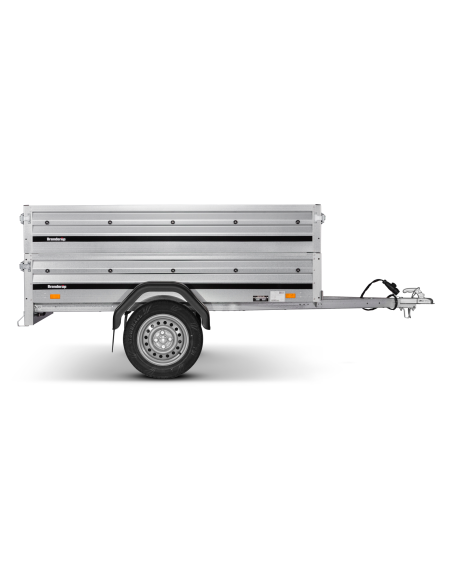 Půjčení vozíku Brenderup 1205 S s dvojitou bočnicí a plastovým víkem