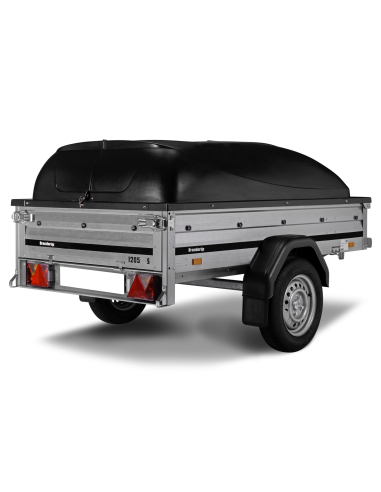 Půjčení vozíku Brenderup 1205 S s dvojitou bočnicí a plastovým víkem