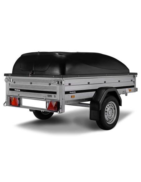 Půjčení vozíku Brenderup 1205 S s dvojitou bočnicí a plastovým víkem