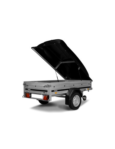 Půjčení vozíku Brenderup 1205 S s dvojitou bočnicí a plastovým víkem