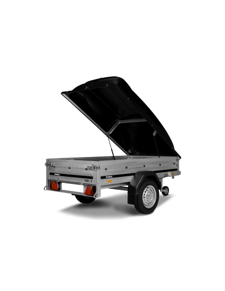 Půjčení vozíku Brenderup 1205 S s dvojitou bočnicí a plastovým víkem