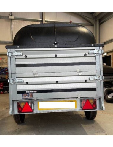 Půjčení vozíku Brenderup 1205 S s dvojitou bočnicí a plastovým víkem