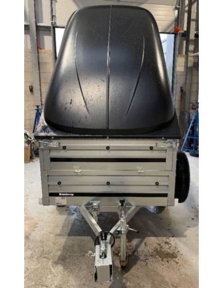 Půjčení vozíku Brenderup 1205 S s dvojitou bočnicí a plastovým víkem